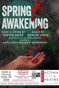 SPRING AWAKENING at Tacoma Little Theatre show poster