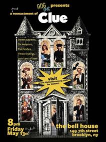 A Drinking Game NYC presents CLUE show poster