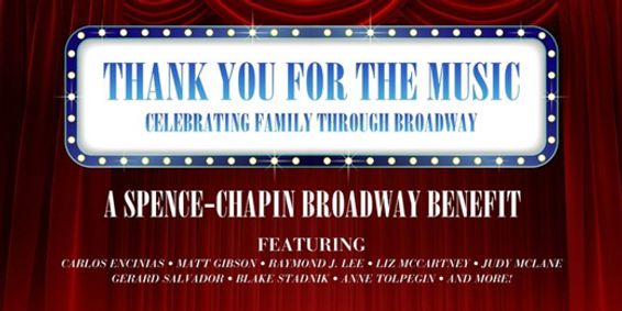 Thank You For The Music - Celebrating Family Through Broadway show poster