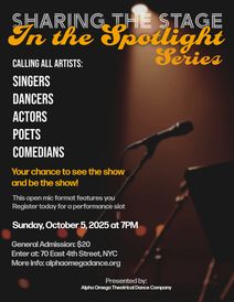 SHARING THE STAGE: In the Spotlight!