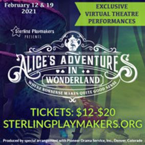 Alice's Adventures in Wonderland show poster