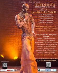 Harlem Hafla – BELLYDANCE WITH SOUL! Celebrates Dancers of Color 7pm Sat 6/28 show poster