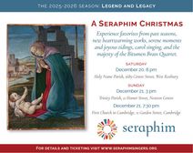 A Seraphim Christmas, Cambridge, 21 December 2025