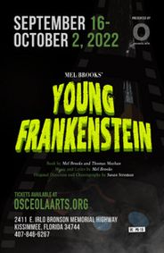 Mel Brooks' Young Frankenstein show poster