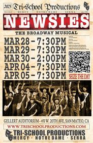 Newsies show poster