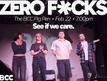 Zero F*cks show poster