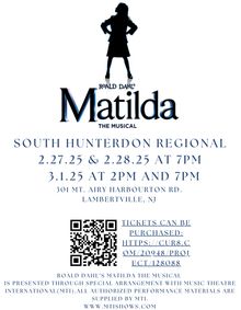 Roald Dahl's Matilda the Musical show poster