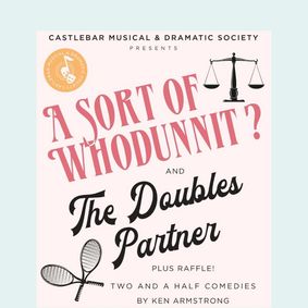 'A Sort of Whodunnit?' and 'The Doubles Partner' show poster