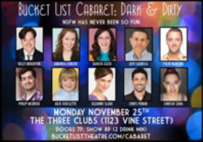 Bucket List Cabaret: Dark & Dirty show poster
