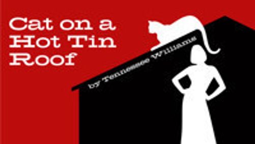 Tenneessee Williams' Cat on a Hot Tin Roof show poster
