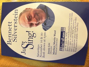 Bennett Silverstein in Just Sing show poster