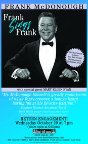 FRANK SINGS FRANK show poster