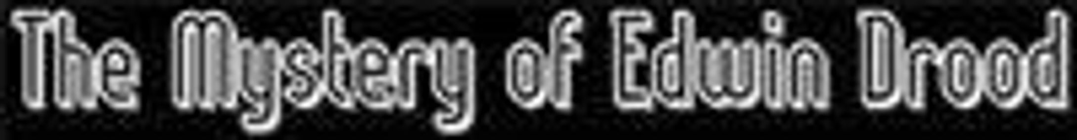 The Mystery of Edwin Drood show poster