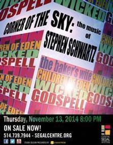 CORNER OF THE SKY: THE MUSIC OF STEPHEN SCHWARTZ show poster
