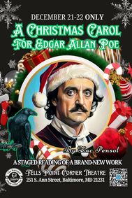 A Christmas Carol for Edgar Allan Poe show poster