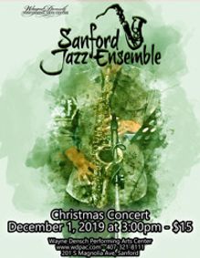 Sanford Jazz Ensemble Christmas Concert show poster