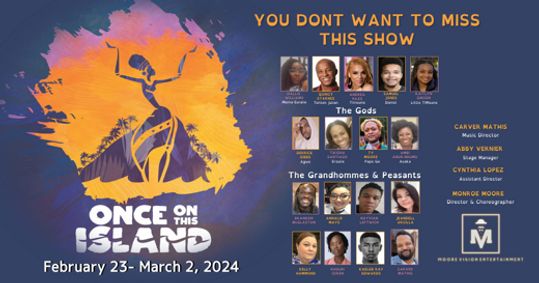 ONCE ON THIS ISLAND show poster