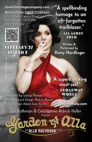 Garden Of Alla, The Alla Nazimova Story show poster