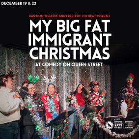 My Big Fat Immigrant Christmas show poster