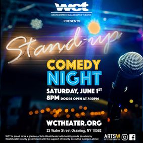 WCT Inaugurates Stand-Up Comedy Nights on Saturday, June 1 show poster