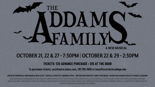 The Addams Family show poster
