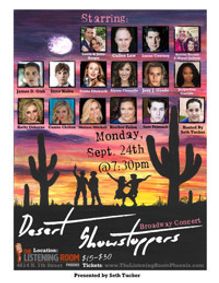Desert Showstoppers Bway Concert show poster