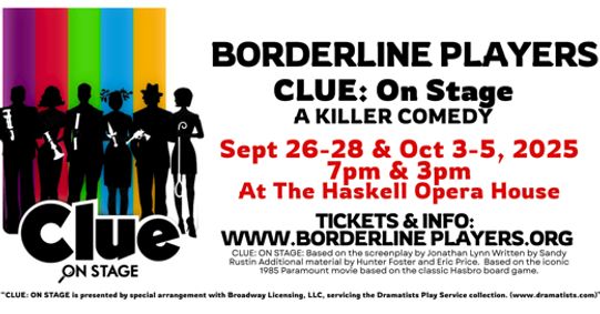 CLUE: On Stage show poster