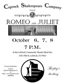 Romeo & Juliet show poster