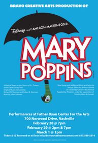 MARY POPPINS show poster