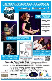 Blues Heritage Festival show poster