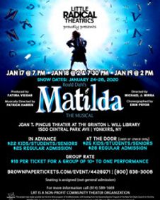 Matilda the Musical {Westchester Premiere) show poster