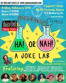 Ha! or Nah!: A Joke Lab *TimeOut NY PICK!* show poster