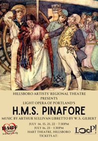 H.M.S. Pinafore show poster