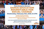 MDD’s Dance Education Roundtable for Social Change 2026 in Off-Off-Broadway
