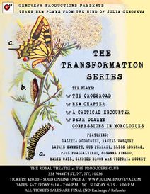 The Transformation Series: 1. The Crossroad 2. New Chapter 3. A Critical Encounter 4. Dear Diary: Confessions In Monologues
