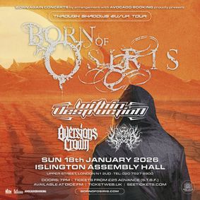 BORN OF OSIRIS at Islington Assembly Hall - London show poster