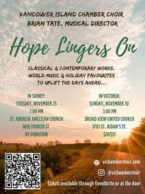 Vancouver Island Chamber Choir: Hope Lingers On