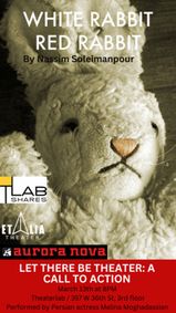 White Rabbit Red Rabbit show poster