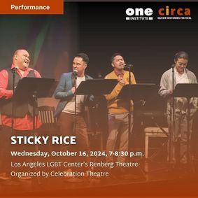 Celebration Theatre presents STICKY RICE Staged Reading + Talkback show poster
