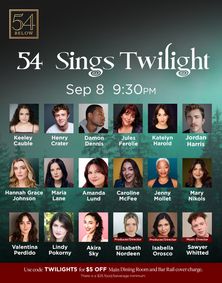 54 Sings Twilight show poster
