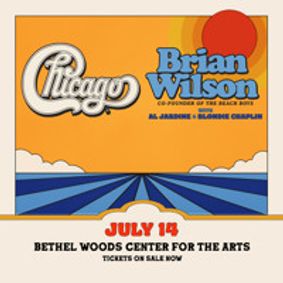 Chicago & Brian Wilson with Al Jardine & Blondie Chaplin show poster