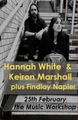 Hannah White and Keiron Marshall plus Findlay Napier at Music Workshop, Folkestone in UK Regional