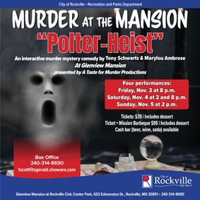 Murder at the Mansion presents Polter-Heist show poster
