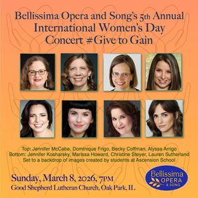 Bellissima Opera and Song's 5th Annual International Women's Day Concert show poster