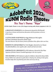 ADOBEFEST on KUNM RADIO THEATRE show poster