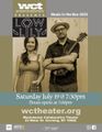 Westchester Collaborative Theater (WCT) Presents the Vermont-Based American Roots Band Low Lily in Concert at Music in the Box Series in Rockland / Westchester