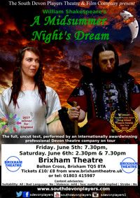 Shakespeare's A Midsummer Night's Dream - Brixham Theatre show poster