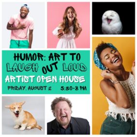 Humor: Art to Laugh Out Loud Artist Open House show poster