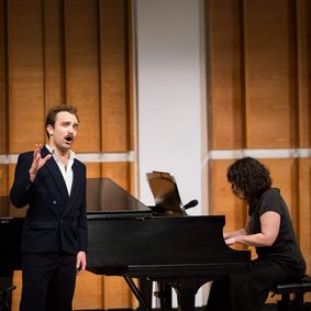 New York Festival of Song: Poulenc / Sondheim show poster