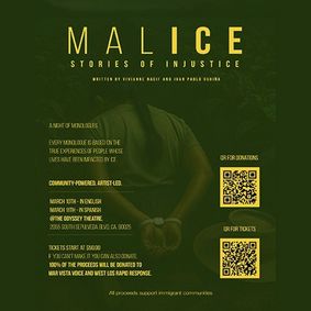 MALICE: Stories of Injustice show poster